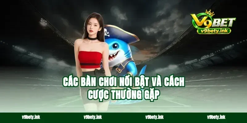 Các bàn chơi nổi bật và cách cược thường gặp